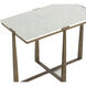 Cowell 28 X 21 inch White / Antique Brass Side Table
